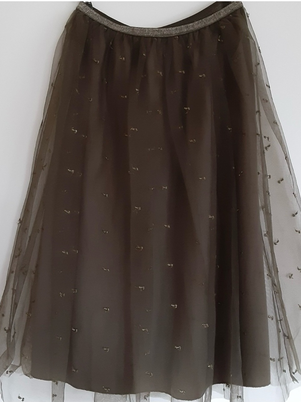 50%off🎊NWOT Zara Black Layered Tulle Midi Skirt